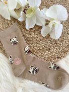 Sosete elastice, pufoase, respirabile, 100% bumbac, fără cusături, cu model. (În mărimile 35-38 și 38-41.)