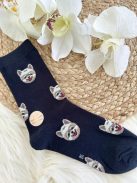 Sosete elastice, pufoase, respirabile, 100% bumbac, fără cusături, cu model. (În mărimile 35-38 și 38-41.)