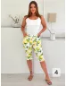 Pantaloni trei sferturi cu cordon