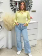 Bluză subțire tricotată