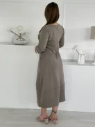 Rochie moale și pufoasă cu buzunare