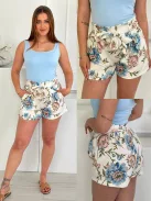 Pantaloni scurți cu imprimeu și buzunare