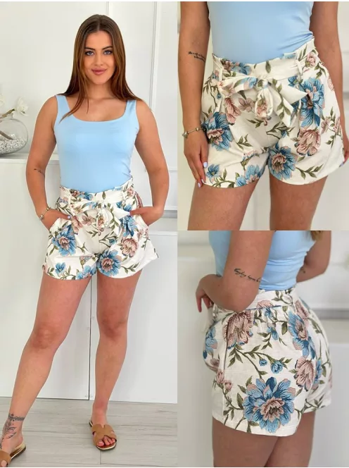 Pantaloni scurți cu imprimeu și buzunare