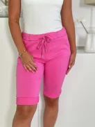 Pantaloni trei sferturi extra elastici, cu buzunare