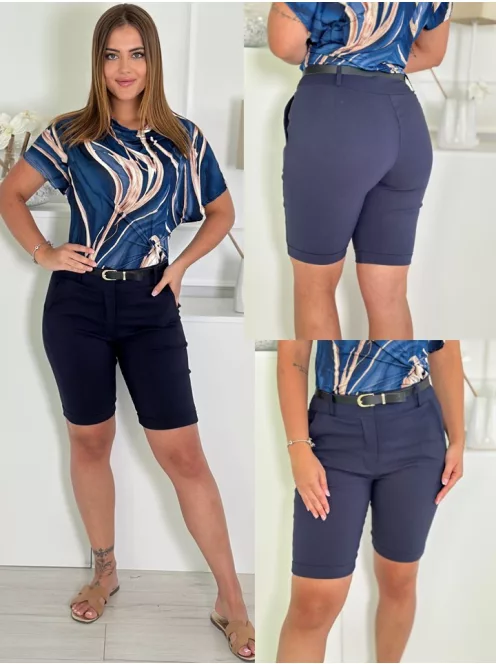 Pantaloni trei sferturi extra elastici, cu buzunare