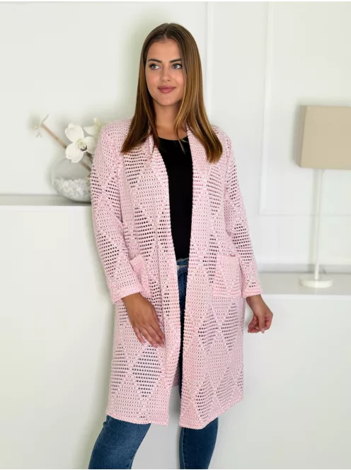 Cardigan croșetat din bumbac