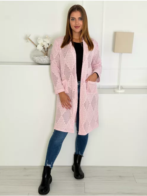 Cardigan croșetat din bumbac