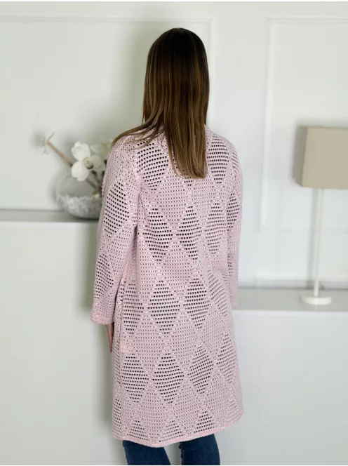 Cardigan croșetat din bumbac