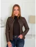 Jachetă elegantă din piele ecologică