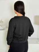 Bluză din lycra cu elastic la bază