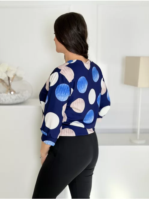Bluză din lycra cu elastic la bază