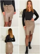 Fustă creion din piele ecologică