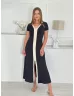 Rochie din material reiat elastic