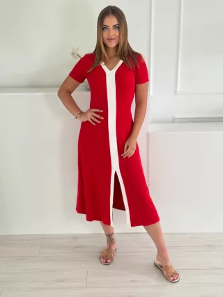 Rochie din material reiat elastic