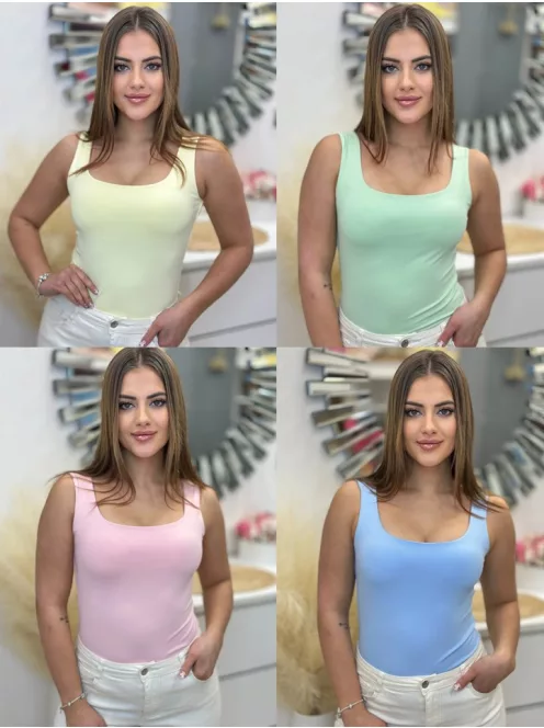 Top premium fără mâneci din lycra