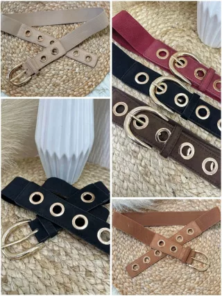 Curea elastică cu cataramă metalică