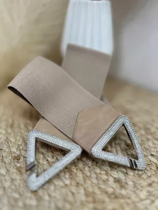 Curea elastică decorată cu pietre