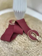 Curea elastică cu cataramă aurie