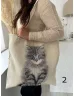   Geantă din pânză cu model. Lățime: 44 cm Înălțime: 40,5 cm.