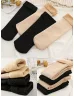   Șosete termice din bumbac, elastice, îmblănite în interior, moi și călduroase. 1 pachet / 2 perechi. (Recomandat pentru mărimile 35-41.)