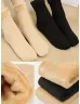   Șosete termice din bumbac, elastice, îmblănite în interior, moi și călduroase. 1 pachet / 2 perechi. (Recomandat pentru mărimile 35-41.)