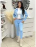 Geacă de blugi elastică, cu rupturi