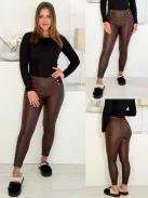 Pantaloni eleganți din piele ecologică