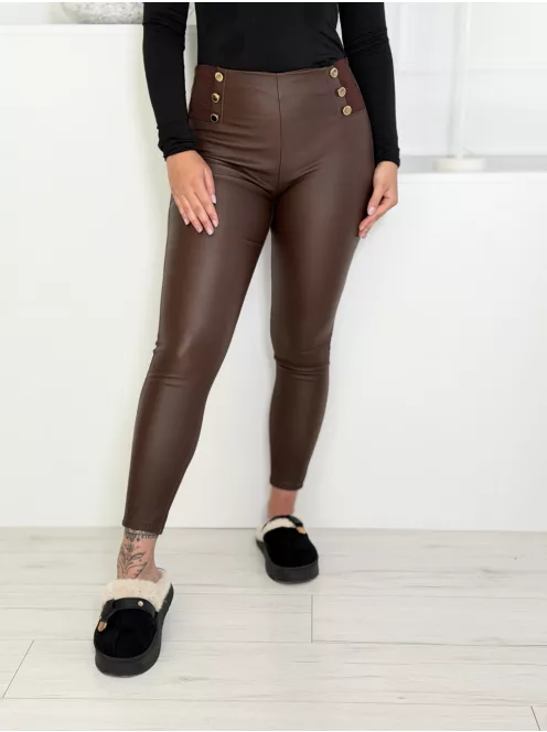 Pantaloni eleganți din piele ecologică