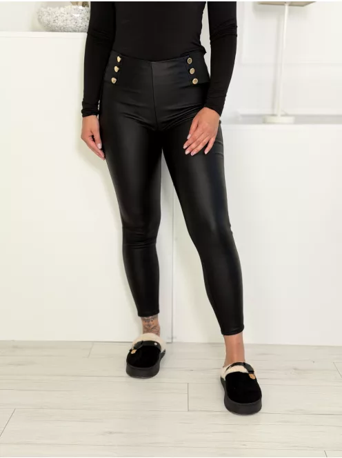 Pantaloni eleganți din piele ecologică