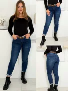 Blugi skinny cu curea