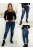 Blugi skinny cu curea