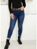 Blugi skinny cu curea