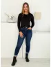 Blugi mom fit frumoși, cu curea