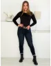 Blugi skinny cu curea