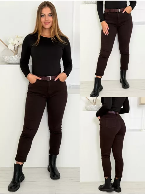 Blugi mom fit cu curea