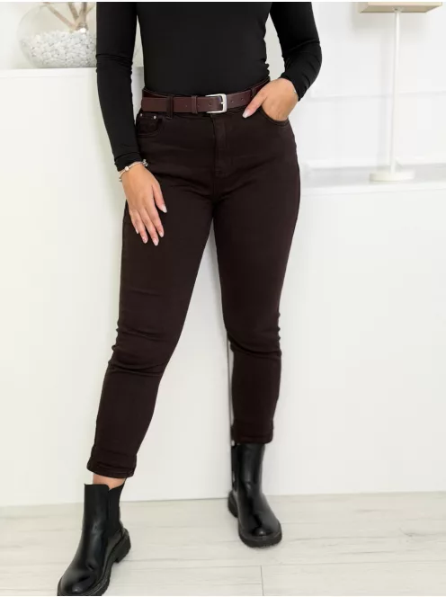 Blugi mom fit cu curea