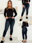 Blugi mom fit cu curea