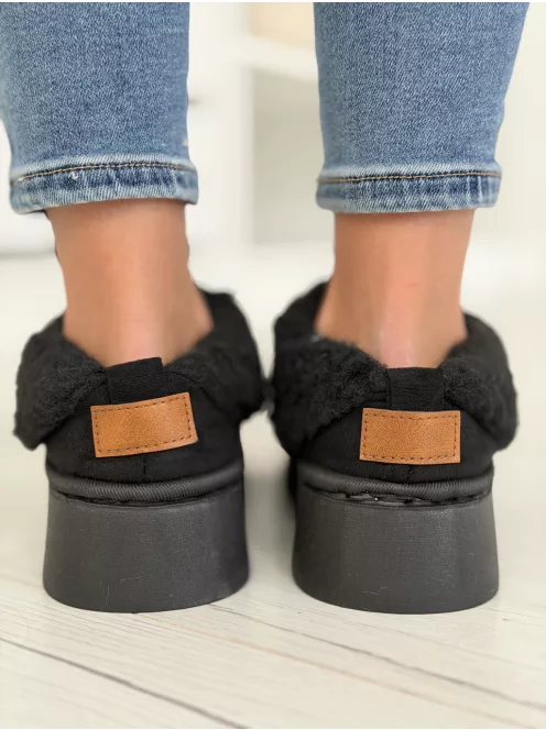 Botine cu aspect de piele întoarsă
