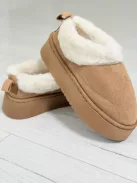 Botine cu aspect de piele întoarsă