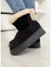 Botine cu aspect de piele întoarsă