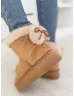 Botine cu aspect de piele întoarsă