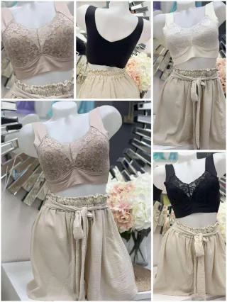   Sutien bralette din dantelă, tăiat cu laser, din microfibră
