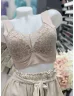   Sutien bralette din dantelă, tăiat cu laser, din microfibră