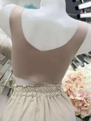   Sutien bralette din dantelă, tăiat cu laser, din microfibră
