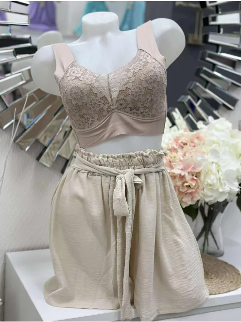 Sutien bralette din dantelă, tăiat cu laser, din microfibră