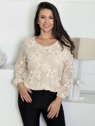 Top elegant cu paiete