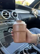 Termos din oțel inoxidabil, cu cârlig detașabil. 290 ml.