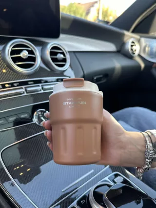 Termos din oțel inoxidabil, cu cârlig detașabil. 290 ml.