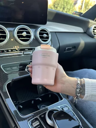 Termos din oțel inoxidabil, cu cârlig detașabil. 290 ml.