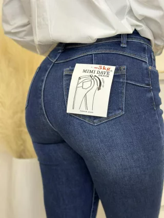 Blugi skinny cu talie înaltă